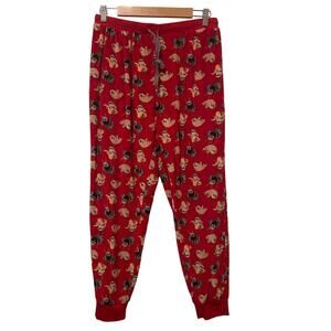 Goodnight Kiss Warm Soft Sloth Pijama Jogger Pants Size L